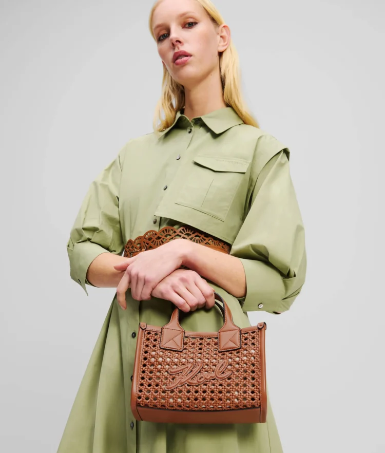 Τσάντα Tote Skuare Woven Karl Lagerfeld - A2W30053-1UR