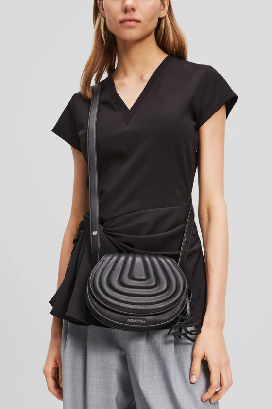 Τσάντα ώμου Wellen Saddle Karl Lagerfeld - A3W30259-999 - Image 2