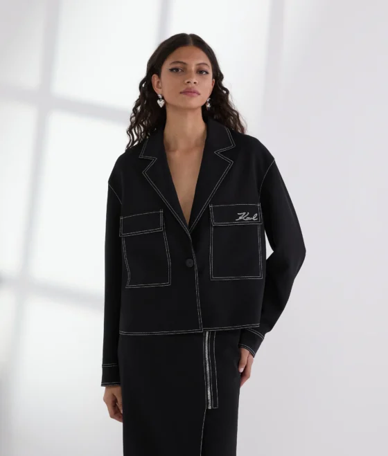 Σακάκι Contrast Stitching Karl Lagerfeld - A3W14041-999 - Image 2