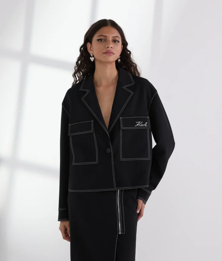 Σακάκι Contrast Stitching Karl Lagerfeld - A3W14041-999