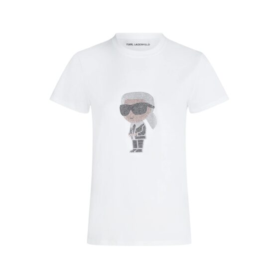 Κοντομάνικο μπλουζάκι Rhinestones Karl Lagerfeld - A3W17076-100