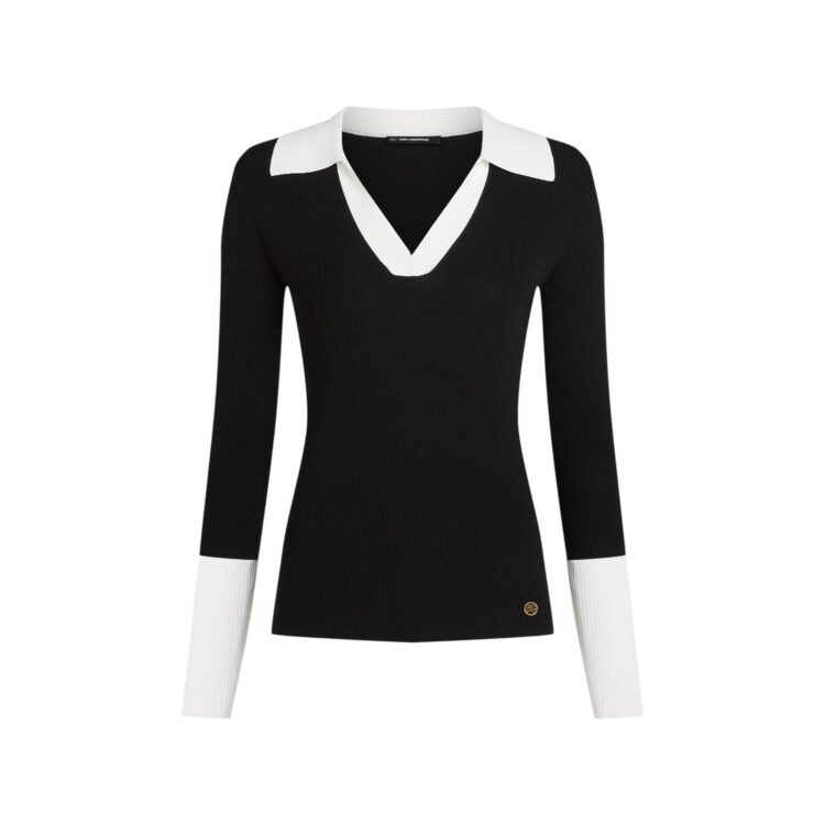 Μακρυμάνικο Polo Karl Lagerfeld - A4W18043-101