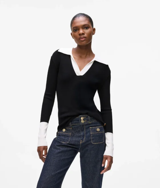 Μακρυμάνικο Polo Karl Lagerfeld - A4W18043-101 - Image 2