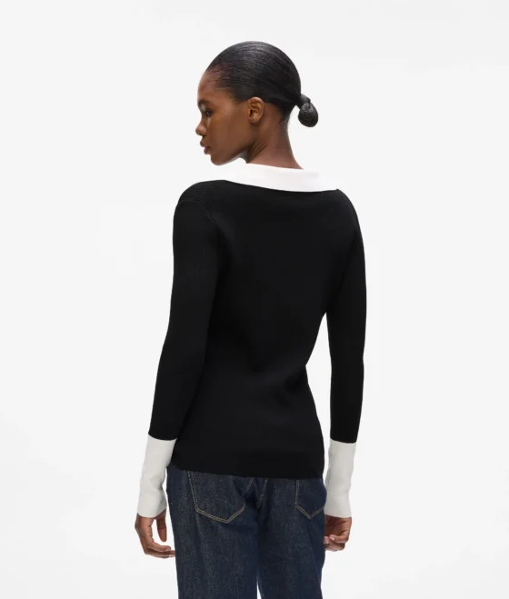 Μακρυμάνικο Polo Karl Lagerfeld - A4W18043-101 - Image 3