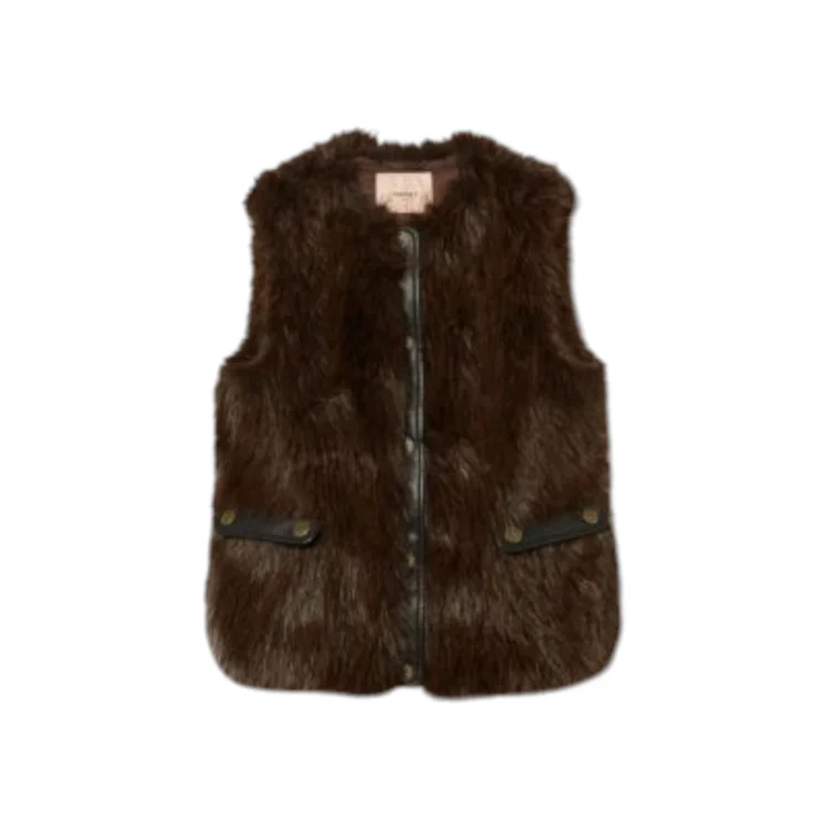 Αμάνικο Τζάκετ Γούνινο Twinset - 252TP2421-12792